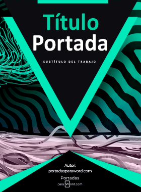 Portada para word Aesthetic tridimensional