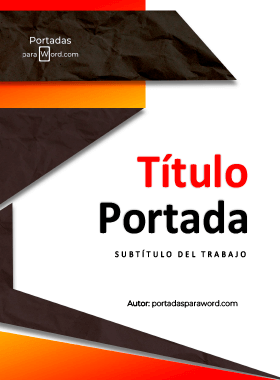 Portada para word Formal diferente