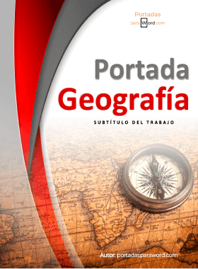 Portada para word Geografia brujula