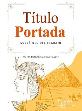 Portada para word Historia egipcia