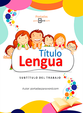 Portada para word Lengua aprender