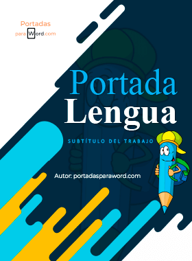 Portada para word Lengua escuela