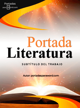 Portada para word Literatura avanzada