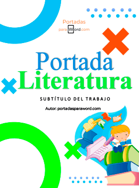 Portada para word Literatura colegio