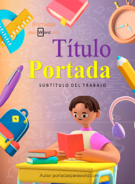 Portada para word Literatura escuela
