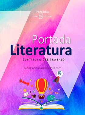 Portada para word Literatura ilustracion