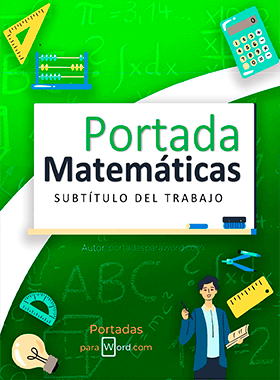 Portada para word Matematicas calculo
