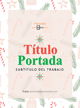 Portada para word Navidad elegante