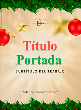 Portada para word Navidad magica
