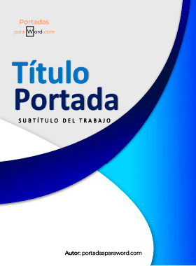 Portada para word bonita curvas