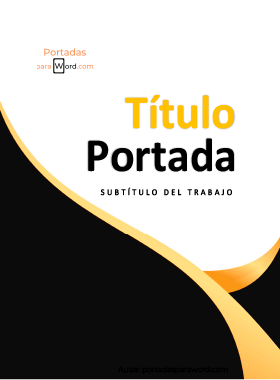 Portada para word bonita llamativa