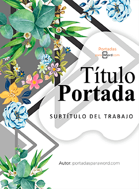 Portada para word bonita plantas