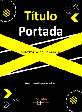 Portada para word creativa disruptiva