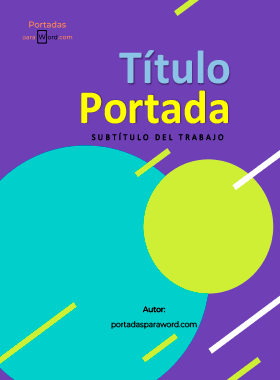 Portada para word creativa movimiento