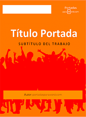 Portada para word documento evento