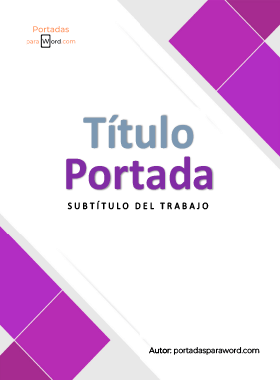 Portada para word documentos cuadros