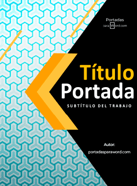 Portada para word documentos informal