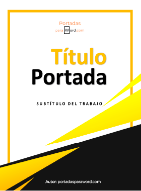 Portada para word formal colores