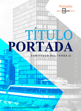 Portada para word formal profesional