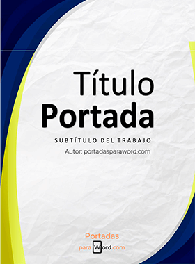 Portada para word formal seria