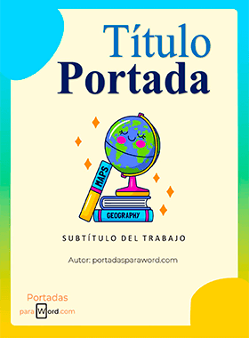 Portada para word geografía desenfadada