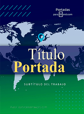 Portada para word geografia mapa