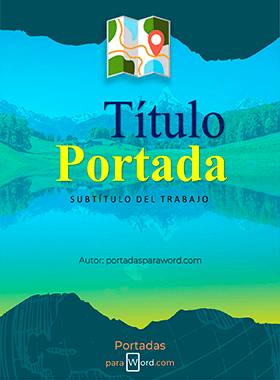Portada para word geografia naturaleza
