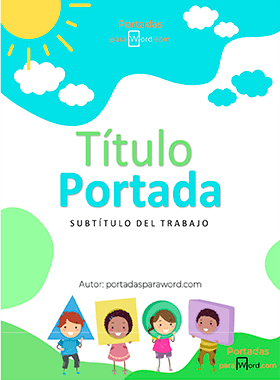 Portada infantil formas
