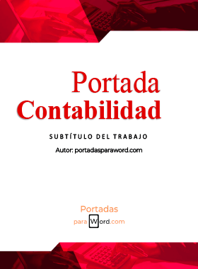 Portada para word Contabilidad seria