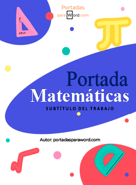 Portada para word Matematicas formas