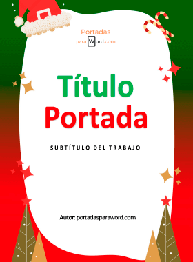 Portada para word Navidad PapaNoel