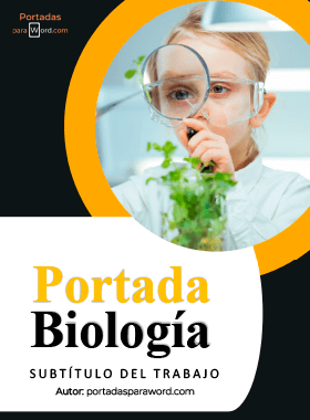 Portada para word biologia cientifica