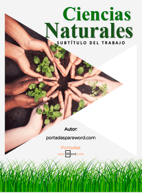 Portada para word ciencias naturales bio