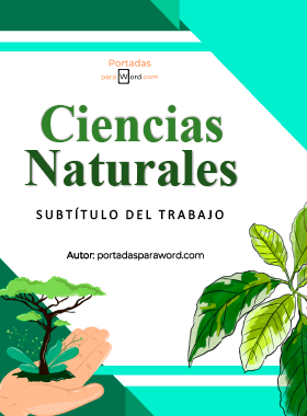 Portada para word ciencias naturales ecosistema