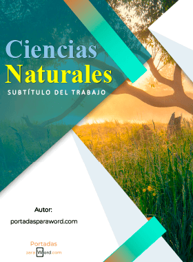 Portada para word ciencias naturales paisaje