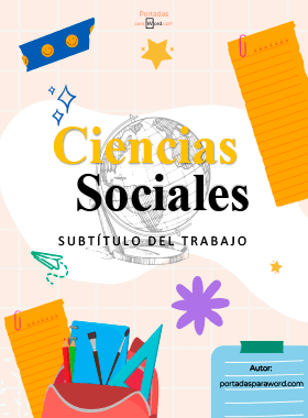 Portada para word ciencias sociales escuela