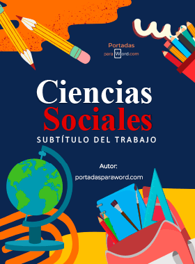 Portada para word ciencias sociales estudiar