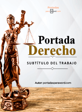 Portada para word derecho arte