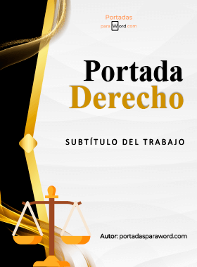 Portada para word derecho prestigio
