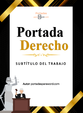 Portada para word derecho sentencia