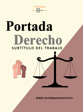 Portada para word derecho social