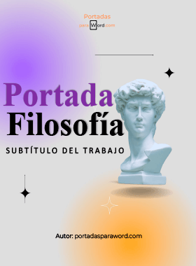 Portada para word filosofia distinta