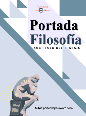 Portada para word filosofia simetria