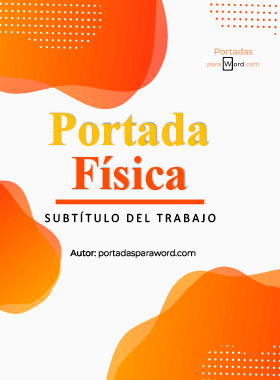 Portada para word fisica simple