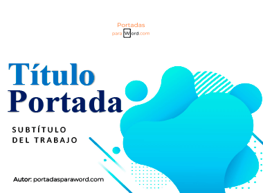 Portada para word horizontal silueta