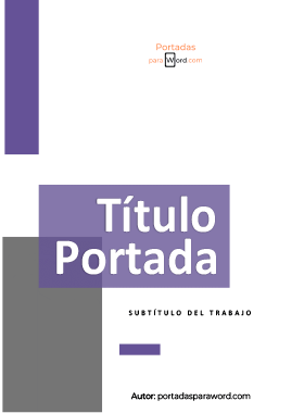 Portada para word minimalista decoracion