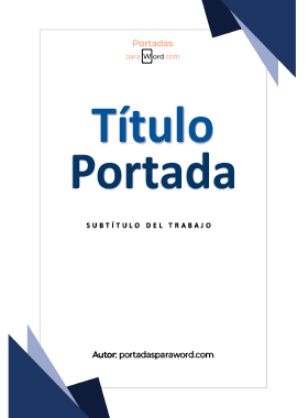 Portada para word minimalista incisiva