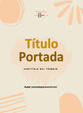 Portada para word minimalista suave
