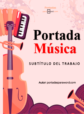 Portada para word musica colegio