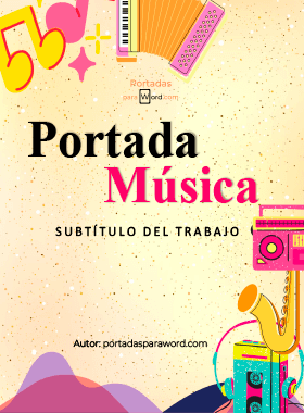Portada para word musica colores